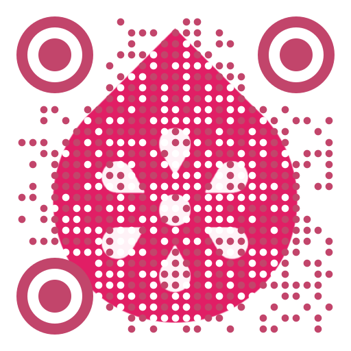 QR code with a FigQR logo behind it
