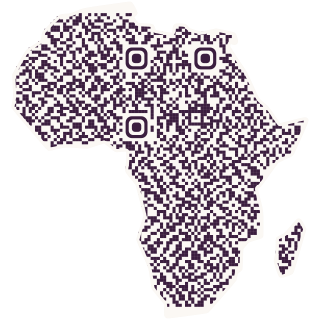 Africa-shaped QR code