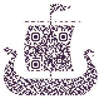 Ancient ship-shaped QR code
