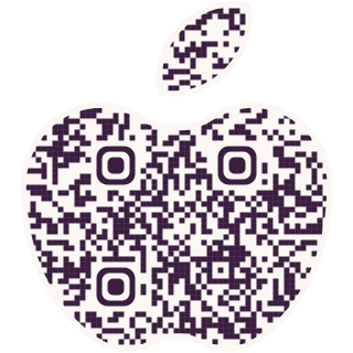 Apple-shaped QR code