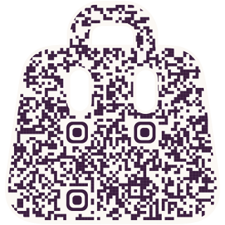 Shopping bag-shaped QR code