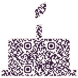Cake-shaped QR code