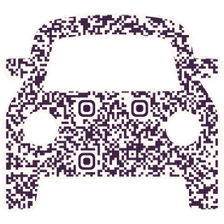 Car-shaped QR code