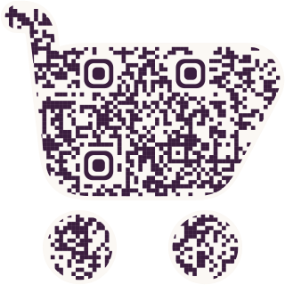 Shopping cart-shaped QR code