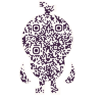 Chicken-shaped QR code