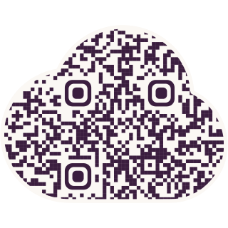 Cloud-shaped QR code