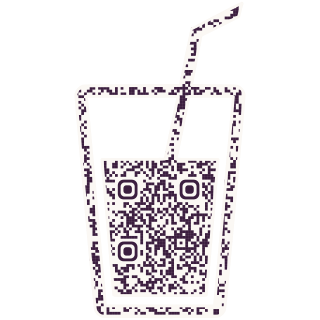 Soft drink-shaped QR code