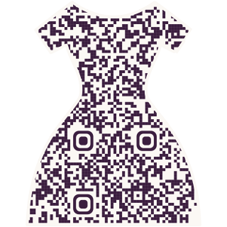 Dress-shaped QR code