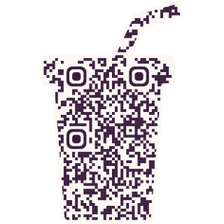 Drink-shaped QR code