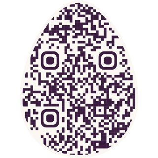 Egg-shaped QR code