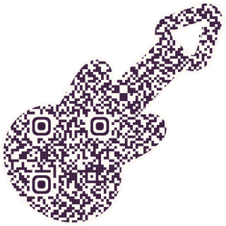 Electric Guitar-shaped QR code