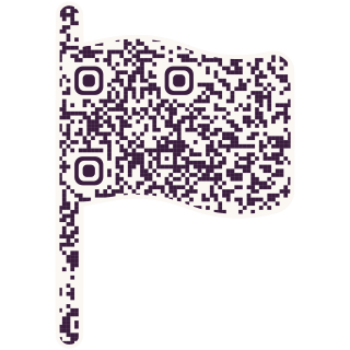 Flag-shaped QR code