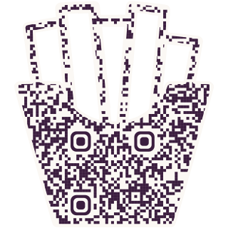 Fries-shaped QR code