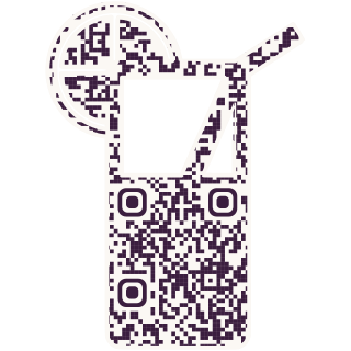 Cocktail-shaped QR code