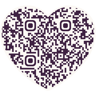 Heart-shaped QR code