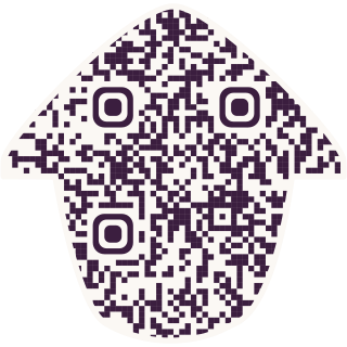 House-shaped QR code