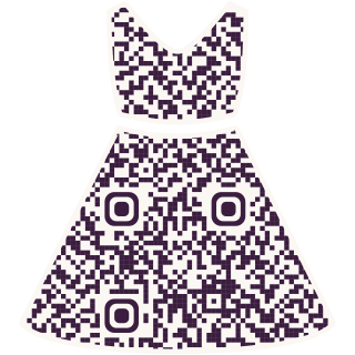 Sundress-shaped QR code