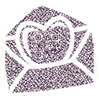 Love Letter-shaped QR code