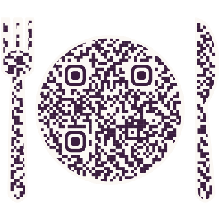 Place Setting-shaped QR code