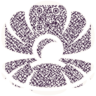 Oyster Pearl-shaped QR code