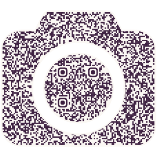 Photo camera-shaped QR code