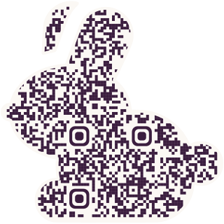 Rabbit-shaped QR code