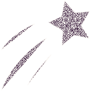 Sparkle Star-shaped QR code