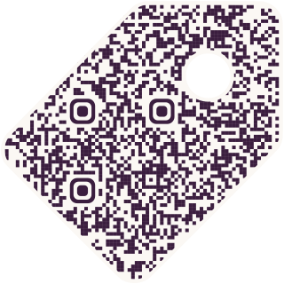 Tag-shaped QR code