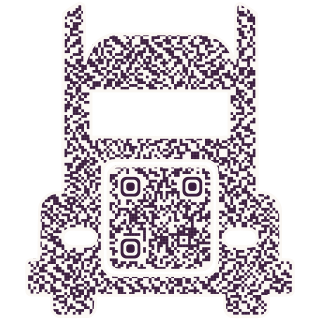 Truck-shaped QR code