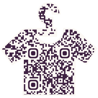 T-shirt-shaped QR code