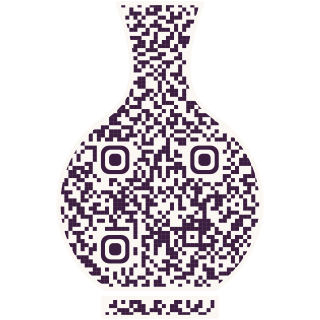 Vase-shaped QR code
