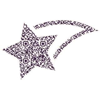 Wishing Star-shaped QR code