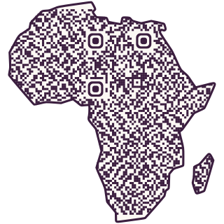 Africa-shaped QR code
