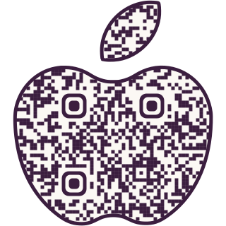 Apple-shaped QR code