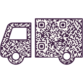 Box truck-shaped QR code