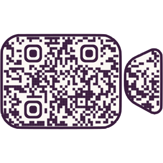 Camera-shaped QR code