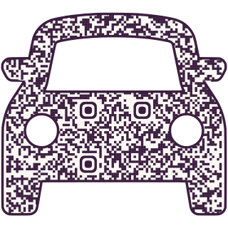 Car-shaped QR code
