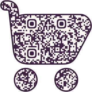 Shopping cart-shaped QR code