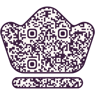 Crown-shaped QR code