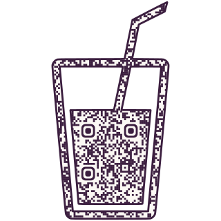 Soft drink-shaped QR code