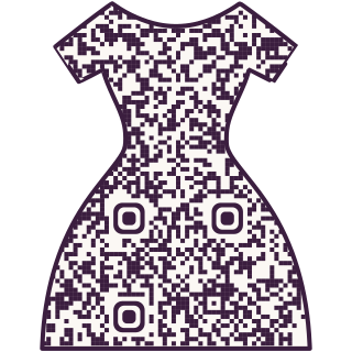 Dress-shaped QR code