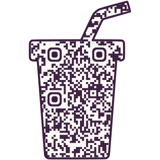 Drink-shaped QR code