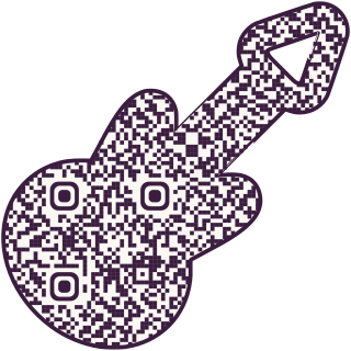 Electric Guitar-shaped QR code