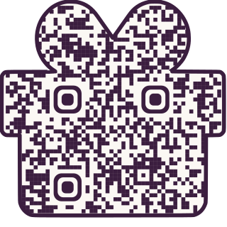 Gift-shaped QR code