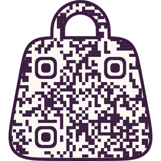 Handbag-shaped QR code
