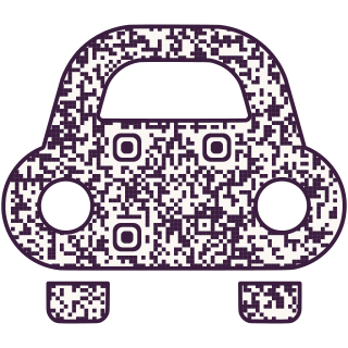 Hatchback-shaped QR code