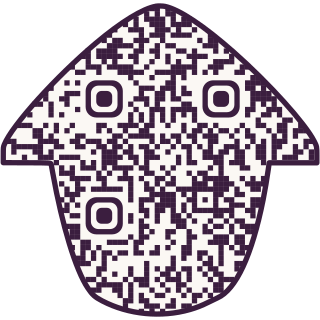House-shaped QR code