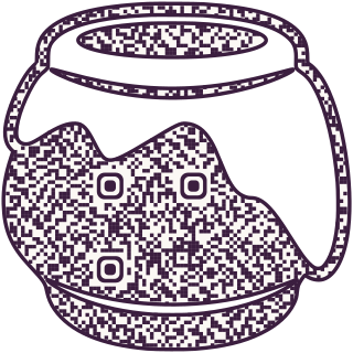 Honey Pot-shaped QR code