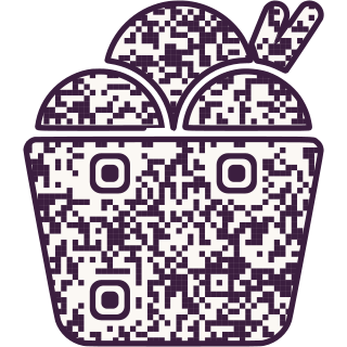 Ice cream-shaped QR code