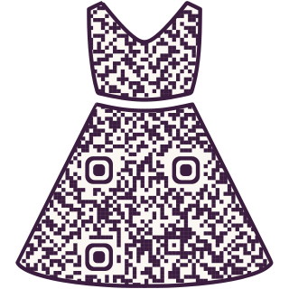 Sundress-shaped QR code